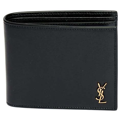 bifold wallet ysl|Saint Laurent Men's YSL Bifold Wallet in Leather .